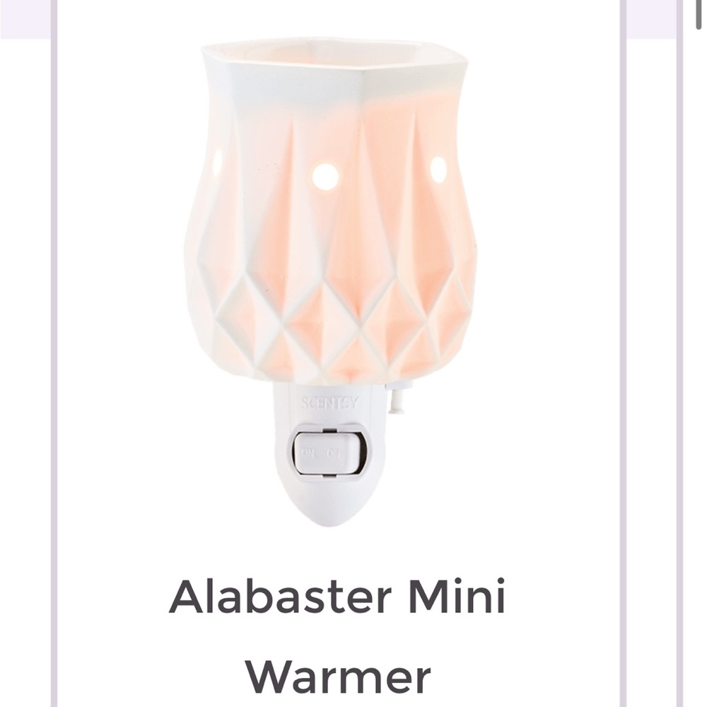 Scentsy alabaster mini warmer